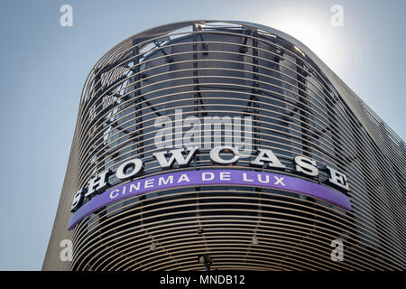 Moderne äußere Der Showcase Cinema de Lux in Southampton City Centre, VEREINIGTES KÖNIGREICH Stockfoto