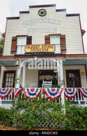 Älteste Store Museum General Store im historischen St. Augustine, Florida Stockfoto