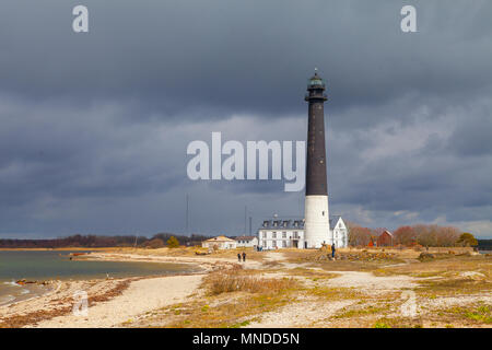 Sorve Leuchtturm an der Ostsee. Auch Wahrzeichen der Insel Saaremaa, Estland bekannt Stockfoto