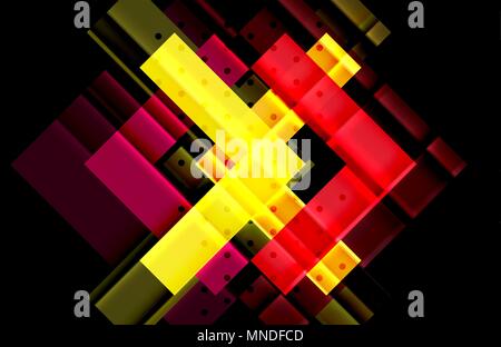 Farbe Pfeile auf schwarzen Hintergrund. Farbe Pfeile auf schwarzen Hintergrund. Vector Illustration Stock Vektor