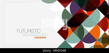 Geometrische Dreieck und Kreis Form, Breite abstrakt Hintergrund. Geometrische Dreieck und Kreis Form, Breite abstrakt Hintergrund. Vektor Moderne minimalistische Business oder Technologie Tapeten, Kulisse zur Präsentation oder für Banner Stock Vektor