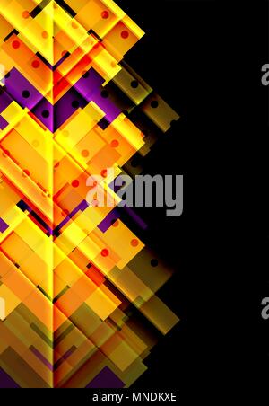 Farbe Pfeile auf schwarzen Hintergrund. Farbe Pfeile auf schwarzen Hintergrund. Vector Illustration Stock Vektor