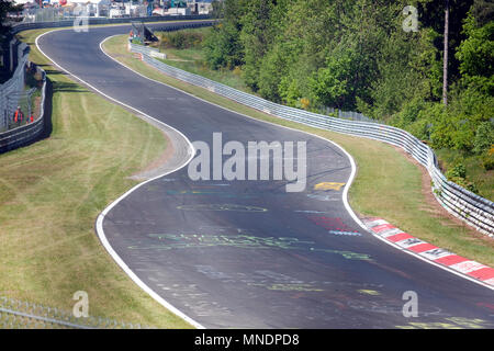 Rennstrecke grüne Hölle/Racing | Rennstrecke Grüne Hölle Nürburgring Nordschleife/Autorennen | Stockfoto