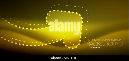 Neon techno Pfeil, digitale Zusammenfassung Hintergrund. Neon techno Pfeil, digitalen Vektor Zusammenfassung Hintergrund Stock Vektor