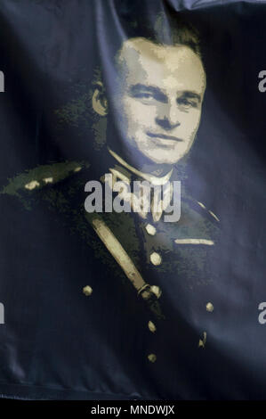 Rotmistrz Witold Pilecki März in Warschau, Polen. 13. Mai 2018, Ehre, Witold Pilecki, Polnische Armee Soldat und Secret Agent des Polnischen zu zahlen Stockfoto