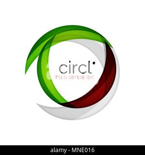 Reinigen Sie professionelle Bunter Kreis Business Icon. Reinigen Sie professionelle Bunter Kreis Business Icon. Vektor abstrakte Swirl Symbol Stock Vektor