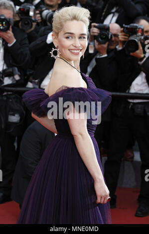 Emilia Clarke die Teilnahme an der 'Solo: ein Star Wars Story' Premiere während der 71St Cannes Film Festival im Palais des Festivals am 15. Mai 2018 in Cannes, Frankreich | Verwendung weltweit Stockfoto