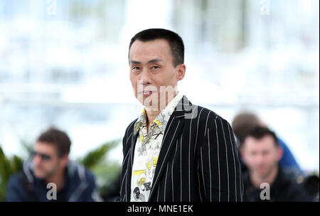 (180516) - Cannes, 16. Mai 2018 (Xinhua) - Schauspieler Chen Yongzhong besucht das Fotoshooting für "Eines langen Tages Reise in die Nacht", die im Rahmen der 71. Internationalen Filmfestspiele von Cannes in Cannes, Frankreich, am 16. Mai 2018. (Xinhua / Luo Huanhuan) (dtf) Stockfoto