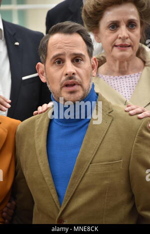 15. Mai 2018, Deutschland, Köln: Schauspieler Moritz Bleibtreu bei einer Pressekonferenz auf dem Set des Films "Ich krieg noch Gedenkbuch in New York" (Lit. Ich war noch niemals in New York" wurde. Foto: Horst Galuschka/dpa Stockfoto