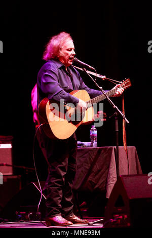 Edinburgh, Schottland. UK. 16. Mai 2018. AmericaÕs legendärer Sänger und Songwriter Don McLean UK Tour führt auf dem Usher Hall zur Unterstützung seines neuen Albums, Botanischen Gärten. Pako Mera/Alamy leben Nachrichten Stockfoto