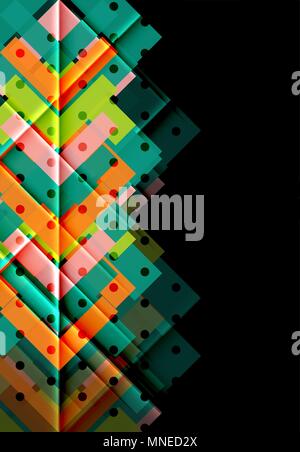 Farbe Pfeile auf schwarzen Hintergrund. Farbe Pfeile auf schwarzen Hintergrund. Vector Illustration Stock Vektor