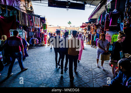 Allgemeine Szene in der Medina in Marrakesch, Marokko, Nordafrika Stockfoto