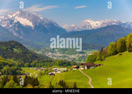 Berchtesgadener Land in der Nähe von Berchtesgaden, Bayern, Deutschland Stockfoto