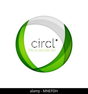 Reinigen Sie professionelle Bunter Kreis Business Icon. Reinigen Sie professionelle Bunter Kreis Business Icon. Vektor abstrakte Swirl Symbol Stock Vektor