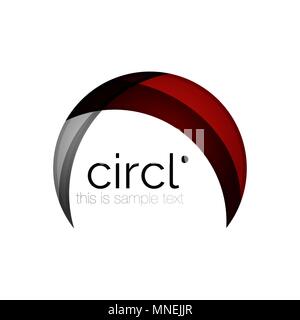 Reinigen Sie professionelle Bunter Kreis Business Icon. Reinigen Sie professionelle Bunter Kreis Business Icon. Vektor abstrakte Swirl Symbol Stock Vektor