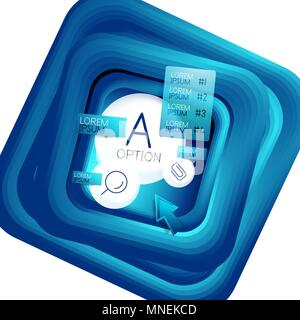 Drehende Wirbel quadratische Hintergrund, Farbe Rechtecke mit Stepping blending Effekt mit Probe Infografiken oder Slogan. Business Präsentation Vorlage. Vektor Zusammenfassung Hintergrund. Drehende Wirbel quadratische Hintergrund, Farbe Rechtecke mit Stepping blending Effekt mit Probe Infografiken oder Slogan. Business Präsentation Vorlage. Vektor Zusammenfassung Hintergrund mit 3d-Quadrat Effekt für Report Cover Design, Buch Front page Design, geometrische Poster, Business oder Party Flyer, Website oder Werbung Banner Stock Vektor
