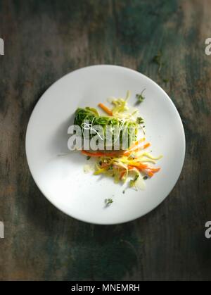 Wirsing Rolle mit Gemüse Stockfoto