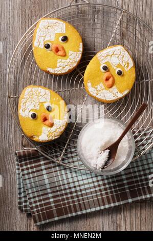 Lustige Ostern Küken Kekse Stockfoto