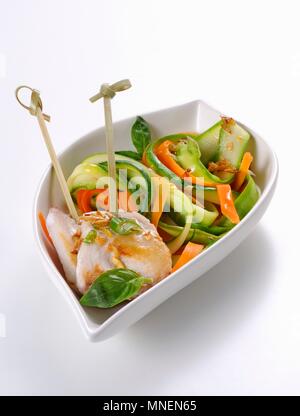 Fisch mit Gemüse im Thai Stil Stockfoto
