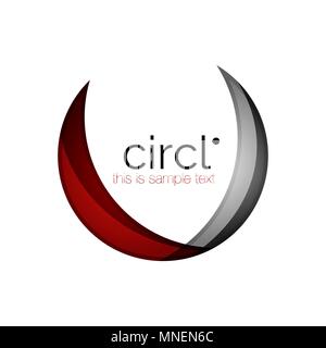 Reinigen Sie professionelle Bunter Kreis Business Icon. Reinigen Sie professionelle Bunter Kreis Business Icon. Vektor abstrakte Swirl Symbol Stock Vektor