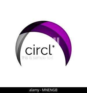 Reinigen Sie professionelle Bunter Kreis Business Icon. Reinigen Sie professionelle Bunter Kreis Business Icon. Vektor abstrakte Swirl Symbol Stock Vektor