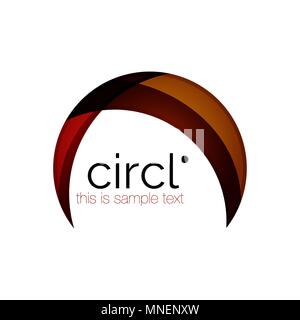 Reinigen Sie professionelle Bunter Kreis Business Icon. Reinigen Sie professionelle Bunter Kreis Business Icon. Vektor abstrakte Swirl Symbol Stock Vektor