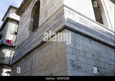 St. Chiara Kirche und Kloster, Fassade, Neapel, Italien Stockfoto