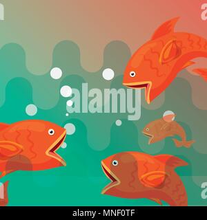 Angeln Fischen Cartoon Stock Vektor