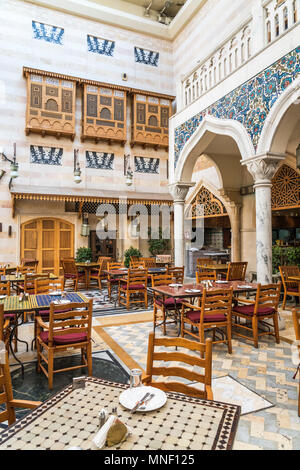 Der souk Restaurant in der Wafi Shopping Center, Dubai, Vereinigte Arabische Emirate, Naher Osten. Stockfoto
