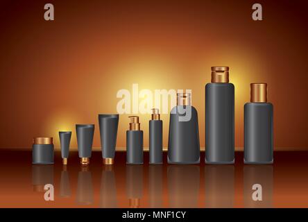 Kosmetik Make-up im Zusammenhang Stock Vektor