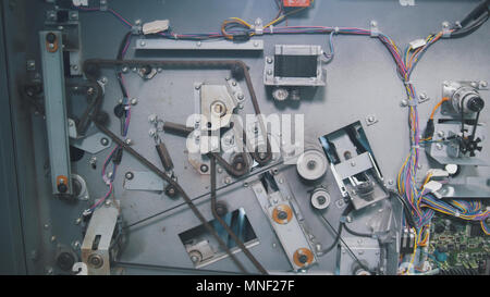 Einige Details von Industrieanlagen in der Druckerei Stockfoto