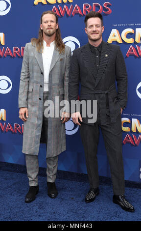 Der 53 Akademie der Country Music Awards im MGM Grand Garden Arena in Las Vegas Sonntag, 15 April, 2018 Mit: Florida Georgia, Wo: Las Vegas, Nevada, United States Wenn: 15 Apr 2018 Credit: Judy Eddy/WENN.com Stockfoto