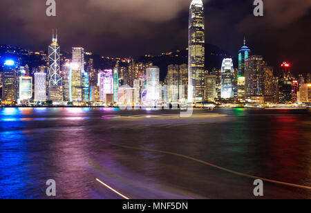 Hongkong - Juli 10, 2017: Skyline von Hongkong Central View Stockfoto