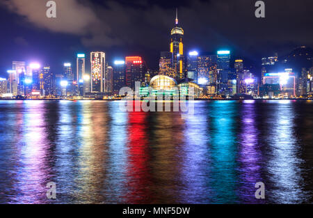 Hongkong - Juli 10, 2017: Skyline von Hongkong Central View Stockfoto