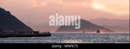 Western District öffentlichen Cargo Pier (aka Instagram Pier), Hong Kong, China. Stockfoto