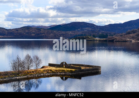 Schottische Landschaft rund um Loch Venachar und Loch Katrine (Loch Lomond und der Trossachs National Park) Stockfoto