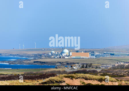 Kernkraftwerk Dounreay und Einrichtungen, in der Stilllegung der Phase, in der Nähe der schottischen Thurso Stockfoto