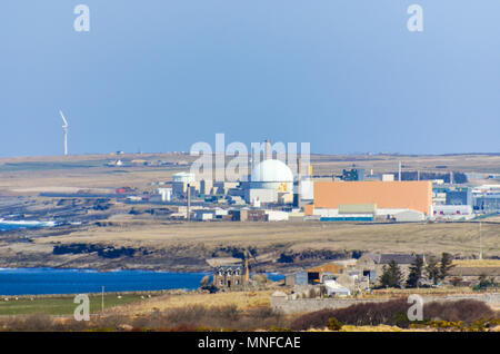 Kernkraftwerk Dounreay und Einrichtungen, in der Stilllegung der Phase, in der Nähe der schottischen Thurso Stockfoto