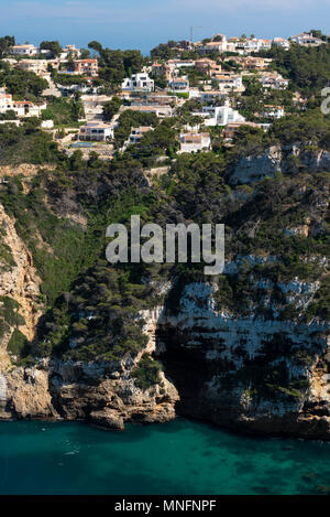 Cap Negre Klippen, Javea, Alicante, Costa Blanca, Spanien Stockfoto