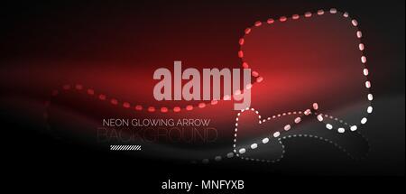 Neon techno Pfeil, digitale Zusammenfassung Hintergrund. Neon techno Pfeil, digitalen Vektor Zusammenfassung Hintergrund Stock Vektor