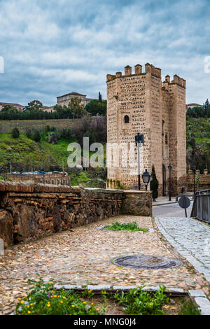 Alcantara Brücke in Toledo, Spanien Stockfoto