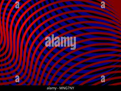 Abstrakte Thema Hintergrund mit wellenförmigen Elementen. Vector Illustration. Stock Vektor