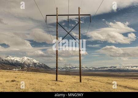 Die Stromversorgung des Großen Lost River Tal von Idaho Stockfoto