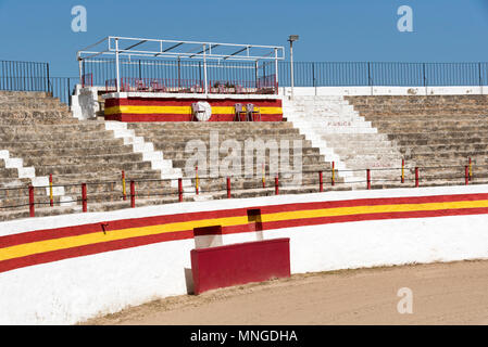 Die stierkampfarena in der Altstadt von Alcudia, Mallorca, Spanien Stockfoto