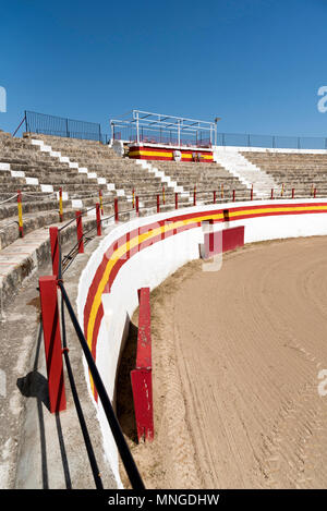 Die stierkampfarena in der Altstadt von Alcudia, Mallorca, Spanien Stockfoto