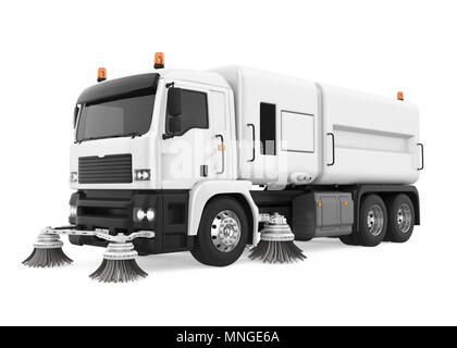 Street Sweeper Maschine isoliert Stockfoto