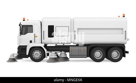 Street Sweeper Maschine isoliert Stockfoto