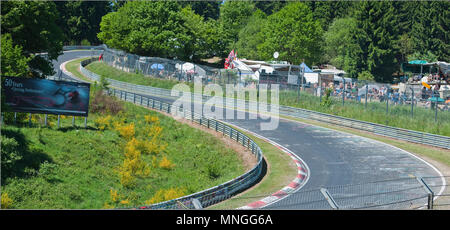 Race Track, Nürburgring, Nordschleife, grüne Hölle, Jackie Stewart, Niki Lauda, Hans Stuck, bin Bruennchen, Eifel, Rheinland-Pfalz, Deutschland, Europ. Stockfoto