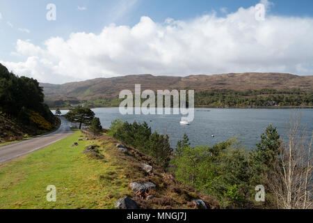 Die hebridean Princess, günstig in den schottischen Highlands, Schottland Stockfoto