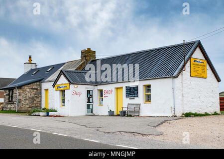 Kleines Geschäft in Durness, Sutherland Schottland Stockfoto